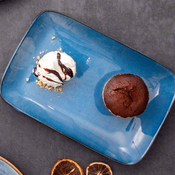 Soufle de ciocolată cu înghețată